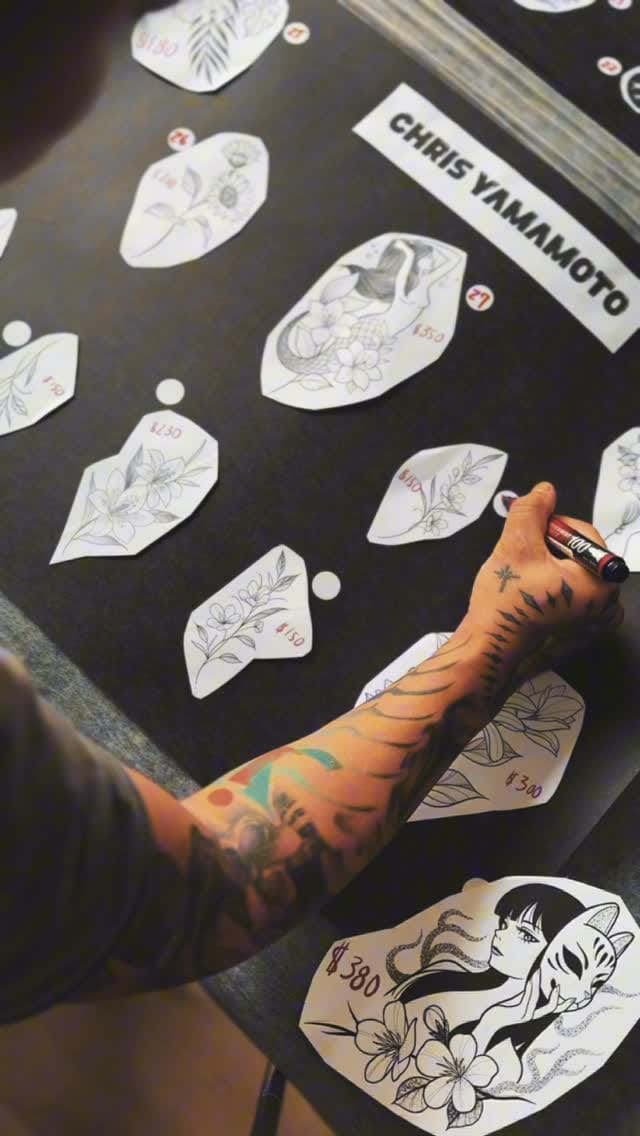 Post 8 by Chris Yamamoto Tattoo II on Instagram (video)