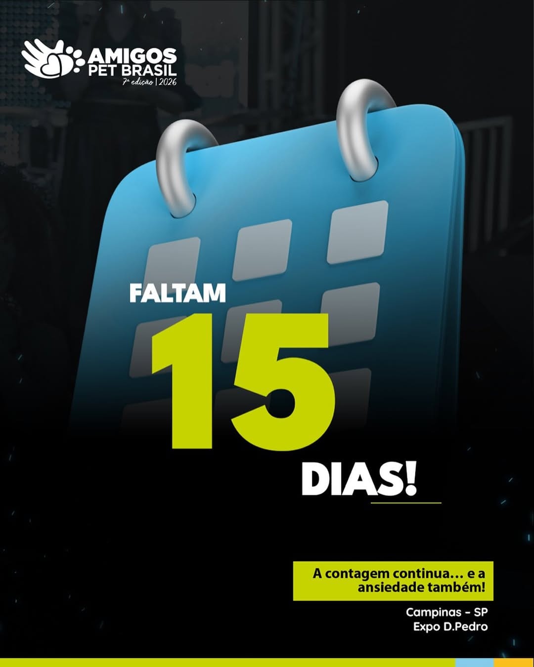 Post 3 by Feira Amigos Pet Brasil 2026 on Instagram (image)