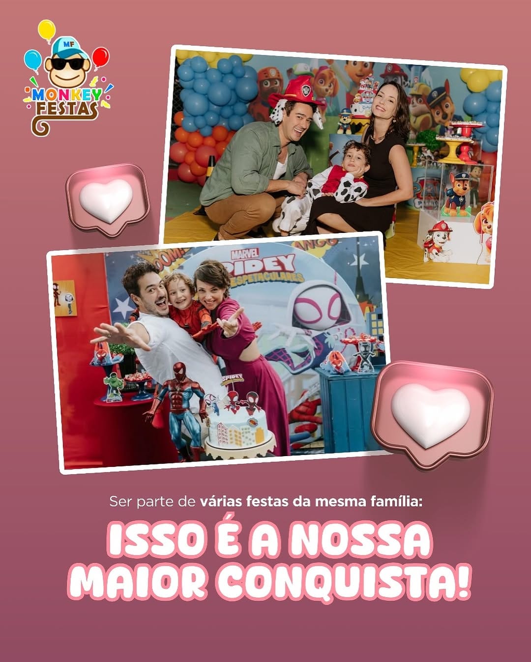 Post 8 by Monkey Festas on Instagram (image)
