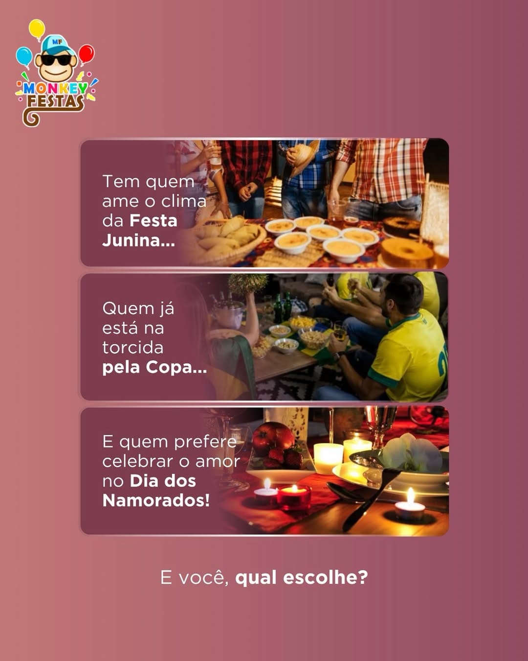 Post 4 by Monkey Festas on Instagram (image)