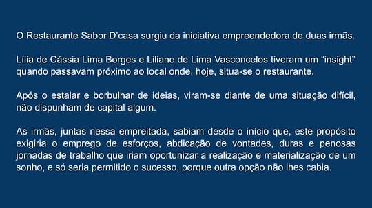Post 10 by Sabor D'Casa Restaurante on Instagram (carousel)