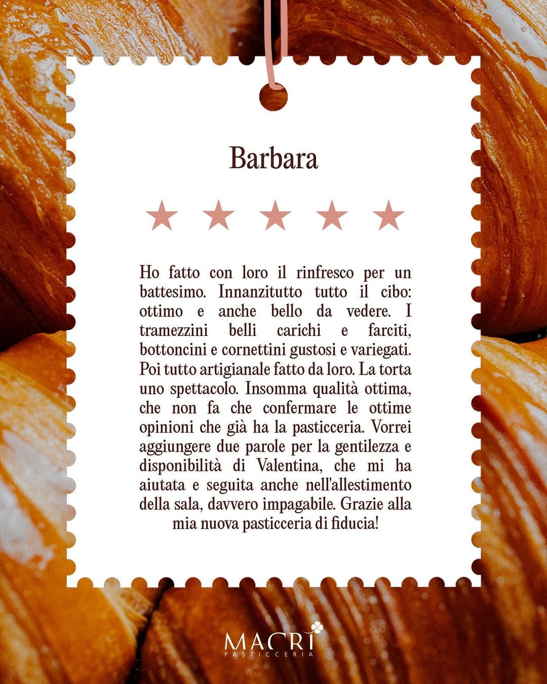 Post 5 by Pasticceria Macrì Roma on Instagram (image)