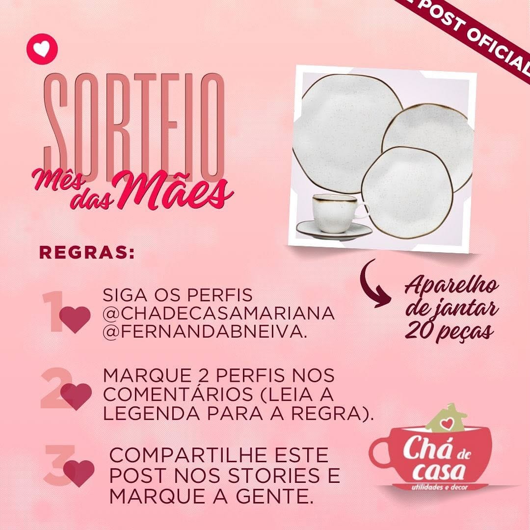Post 9 by Loja Cha de Casa on Instagram (carousel)