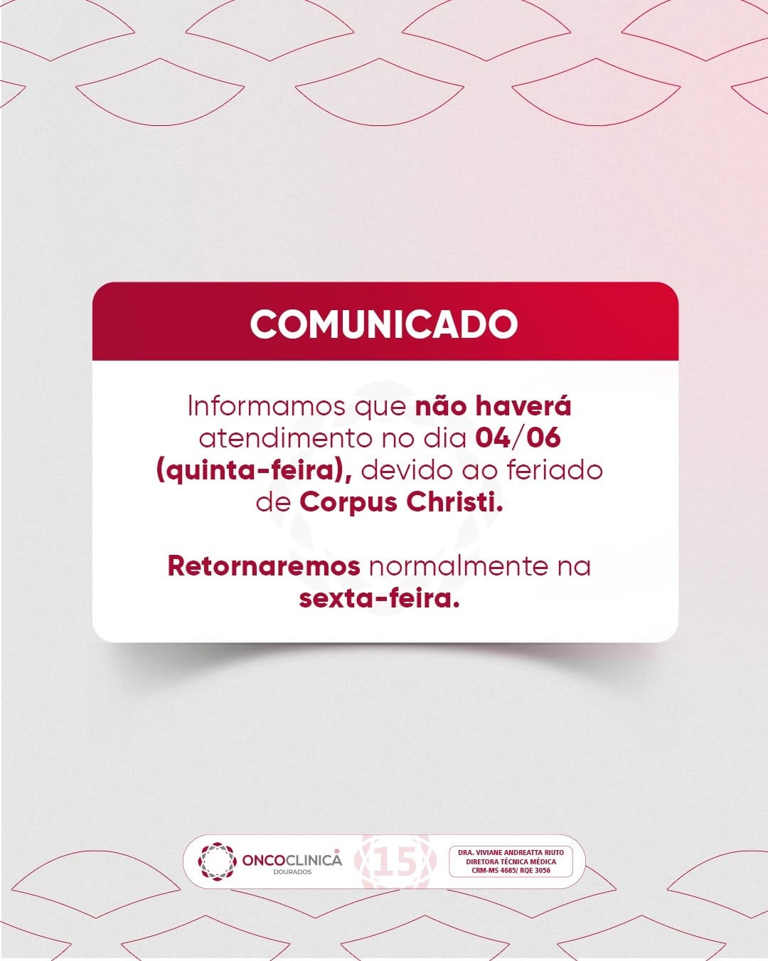 Post 4 by Oncoclínica Dourados ❤️ on Instagram (image)