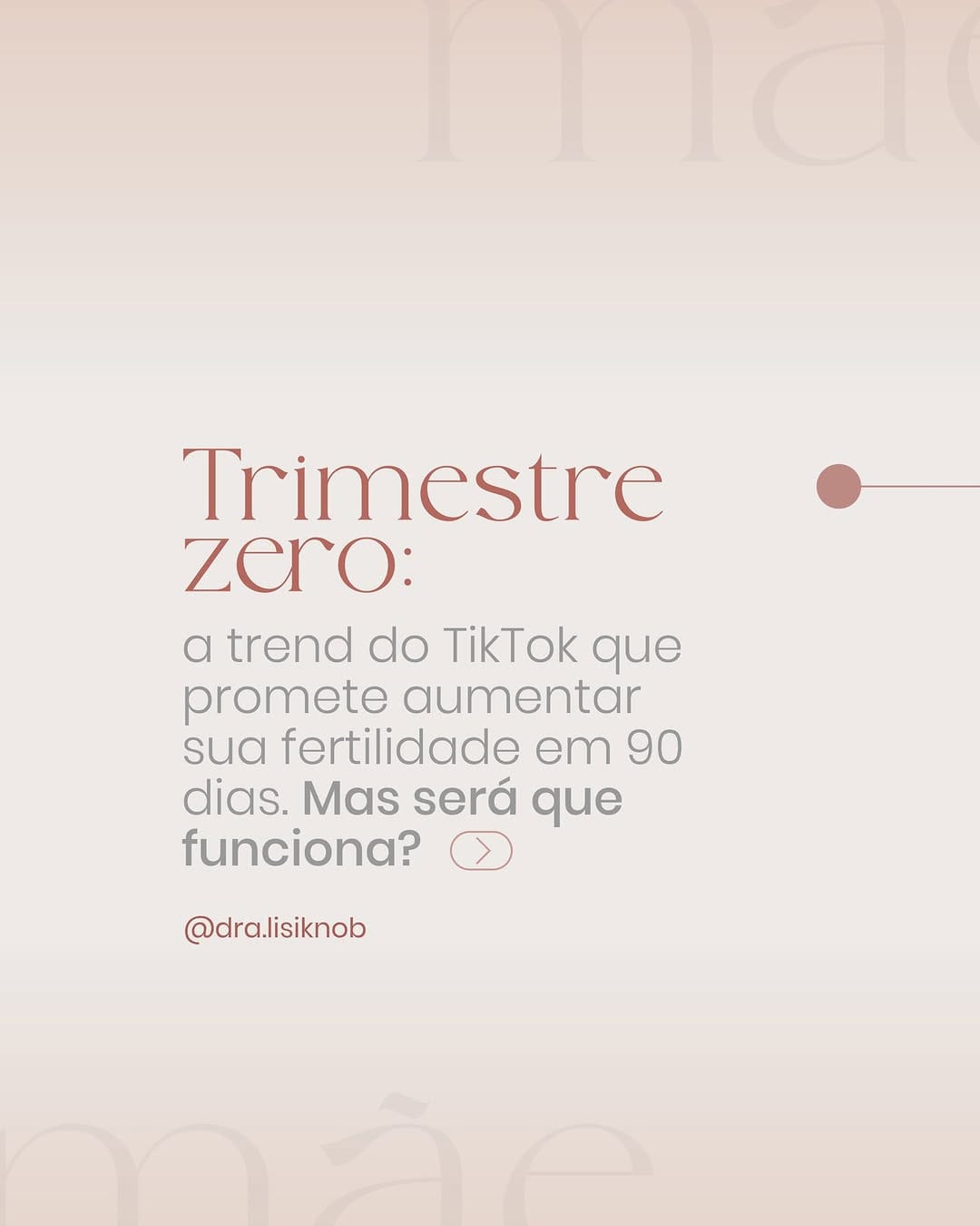 Post 2 by Dra. Lisiane Knob da Costa | Reprodução Humana on Instagram (carousel)