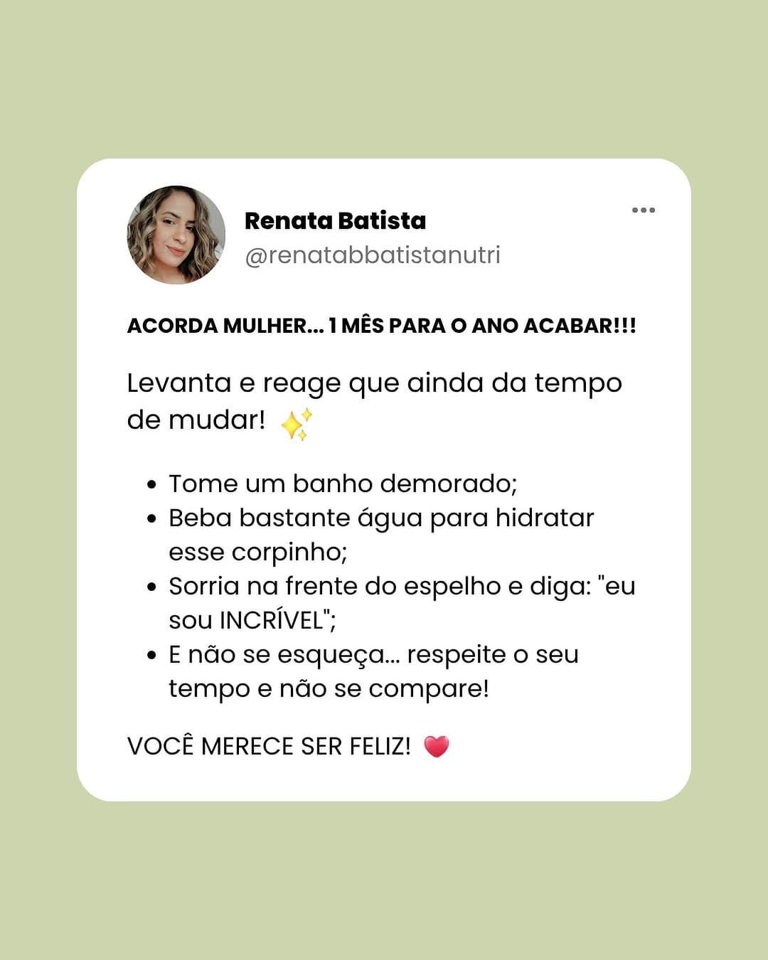 Post 2 by Renata Batista Nutricionista on Instagram (image)