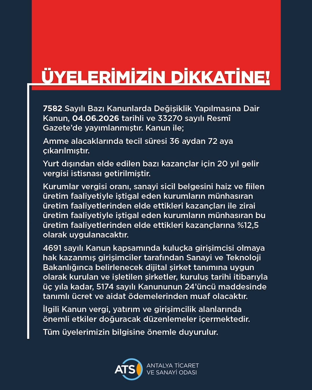 Post 6 by Antalya Ticaret ve Sanayi Odası on Instagram (image)
