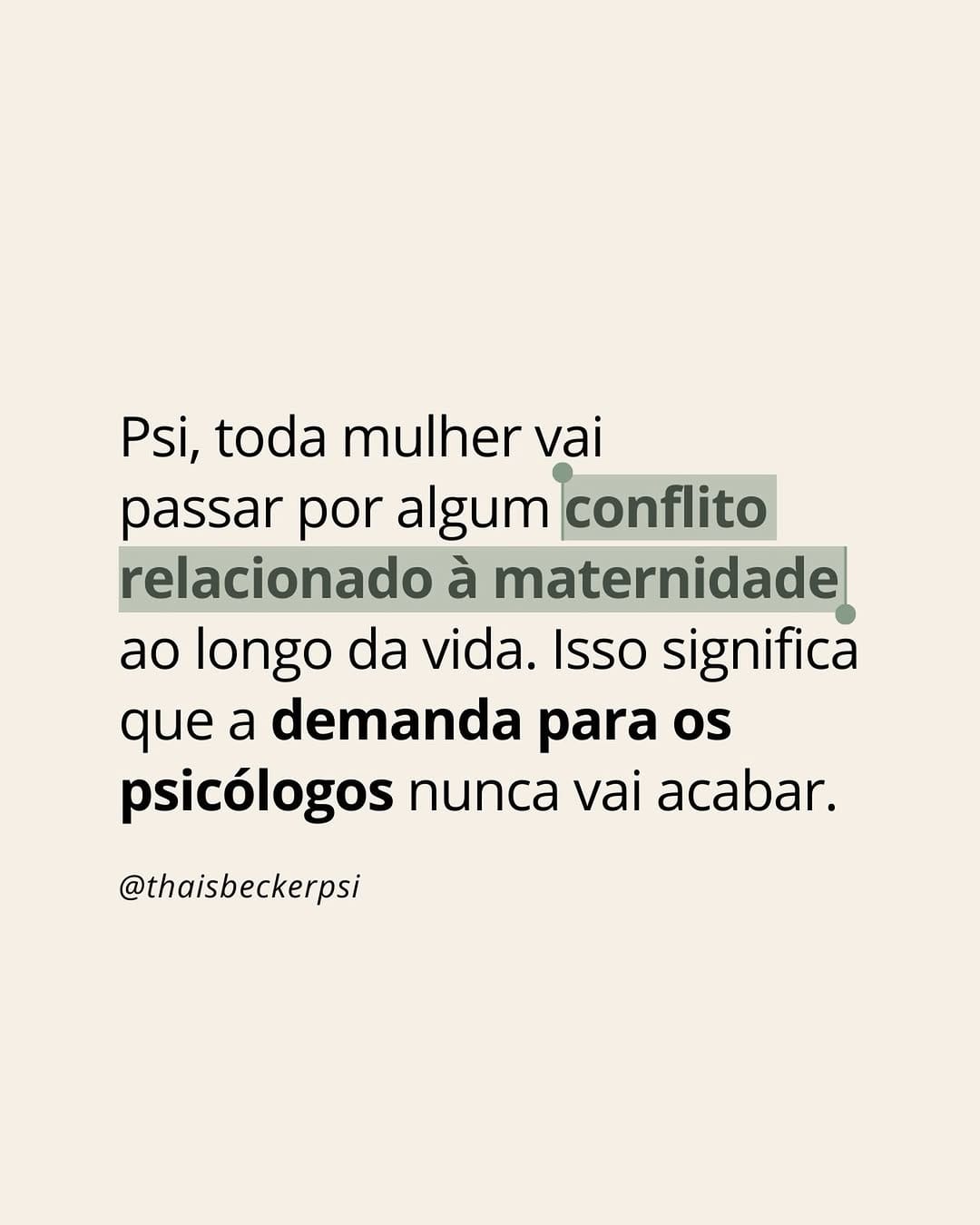 Post 7 by Drª Thaís Becker | Psicologia Perinatal Baseada em Evidências on Instagram (image)