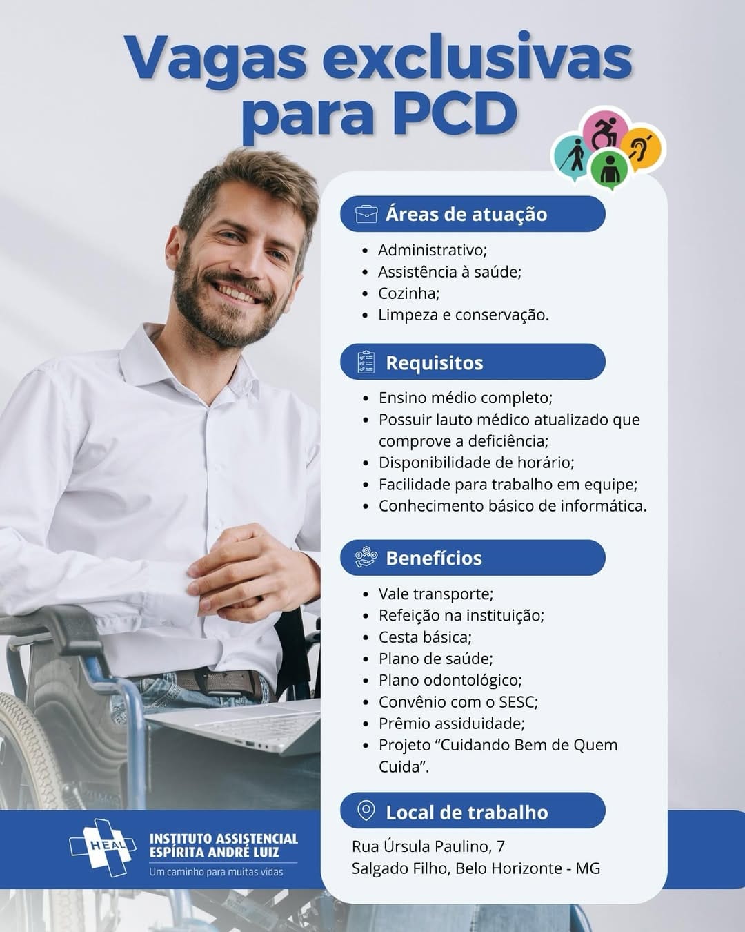 Post 1 by HEAL - Instituto Assistencial Espírita André Luiz on Instagram (image)