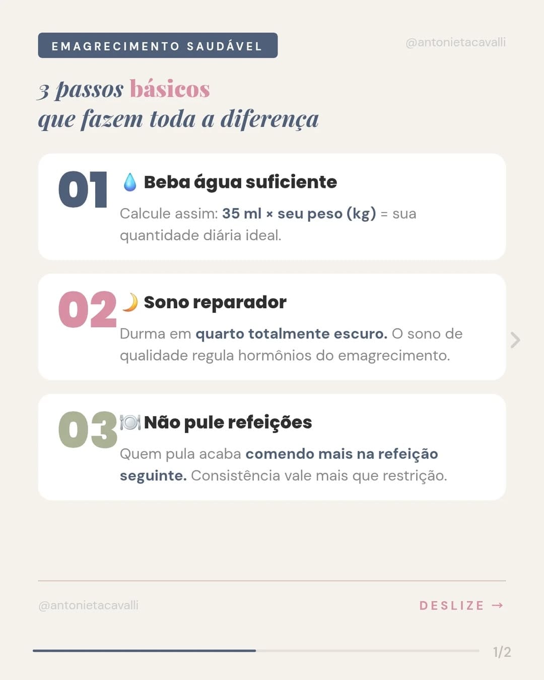 Post 6 by Antonieta Cavalli Nutricionista on Instagram (carousel)