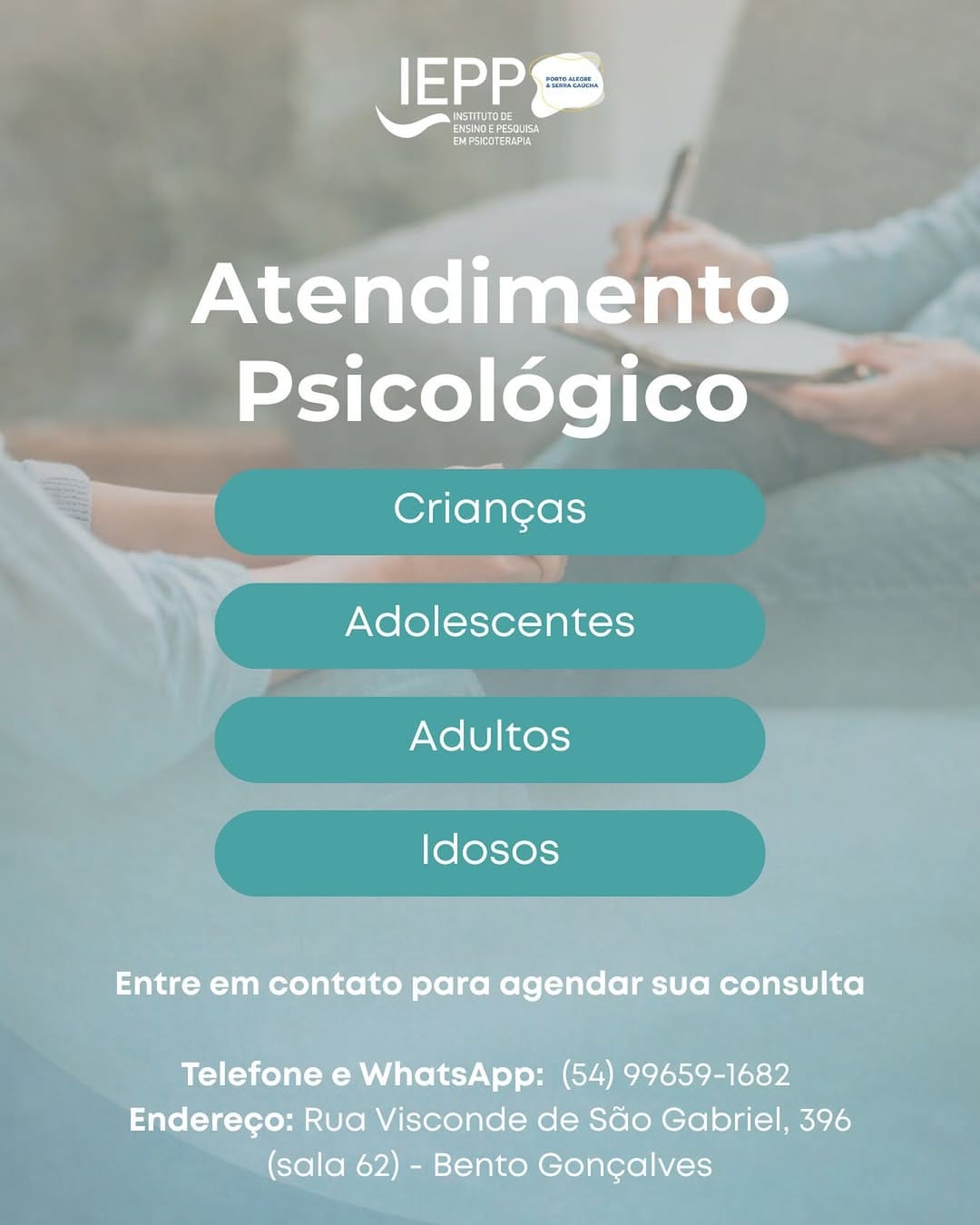 Post 9 by Instituto de Ensino e Pesquisa em Psicoterapia on Instagram (image)
