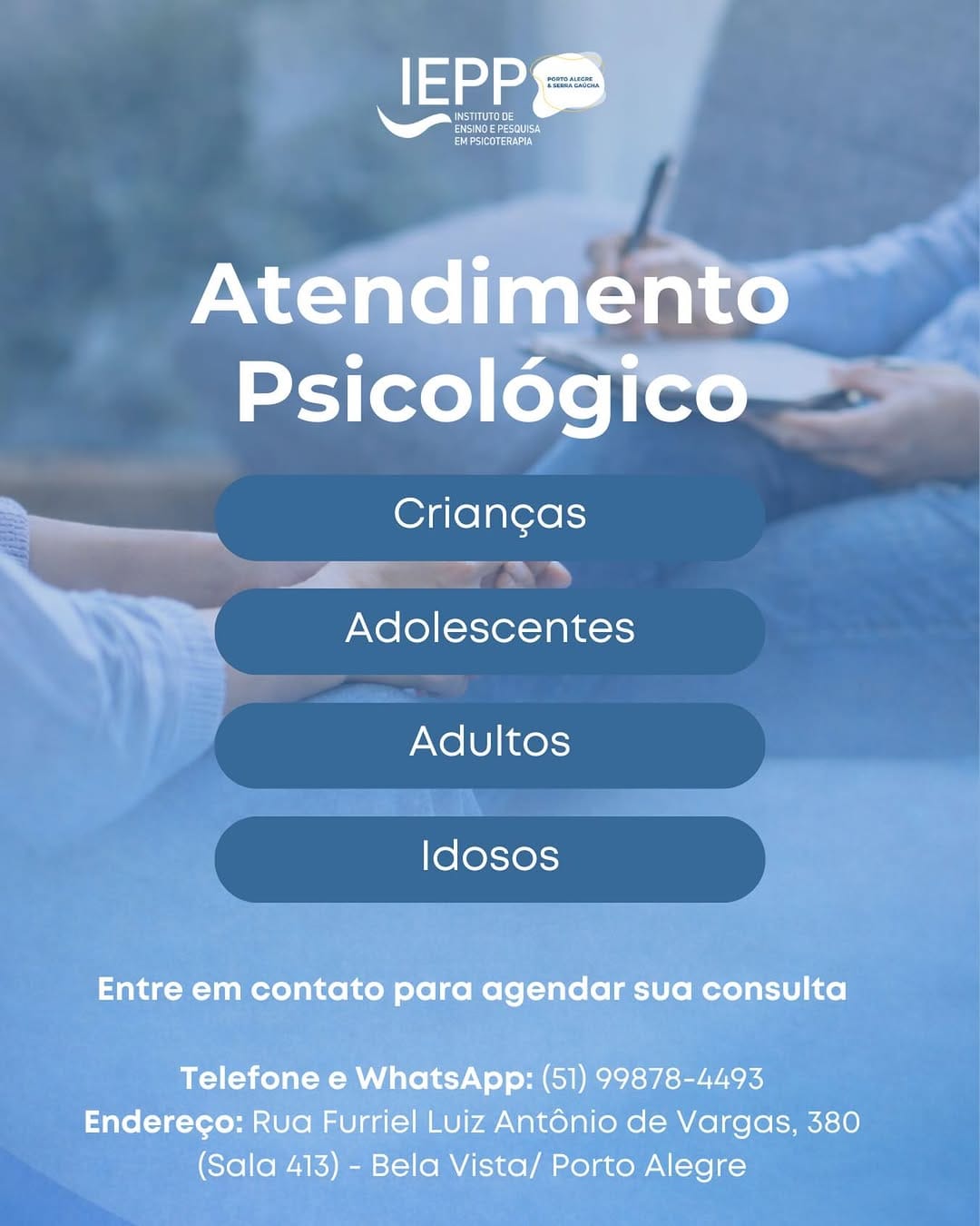 Post 8 by Instituto de Ensino e Pesquisa em Psicoterapia on Instagram (image)