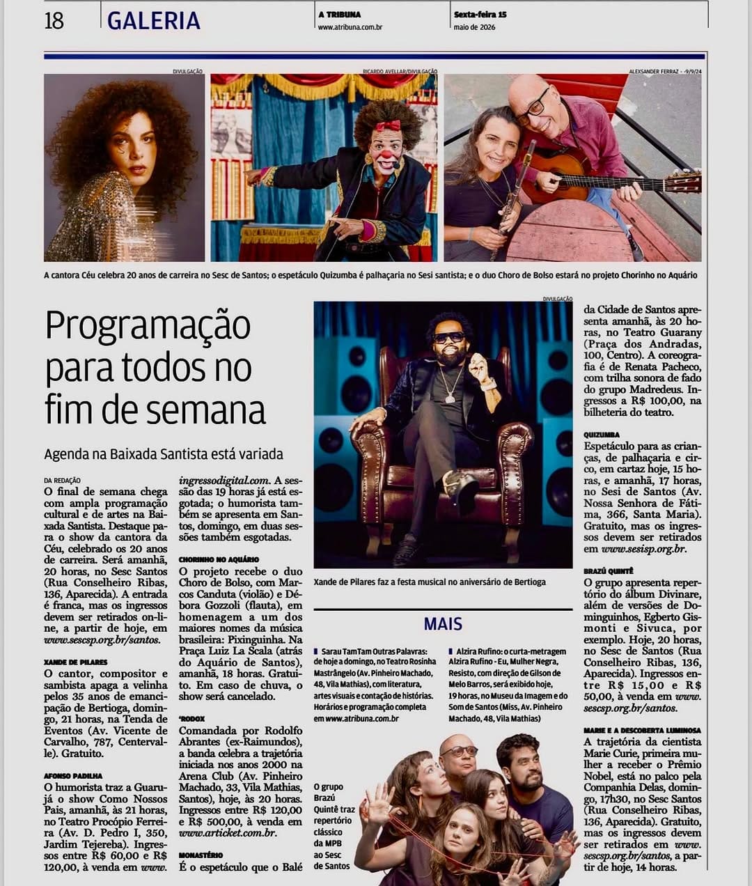 Post 3 by Chorinho no Aquário on Instagram (image)