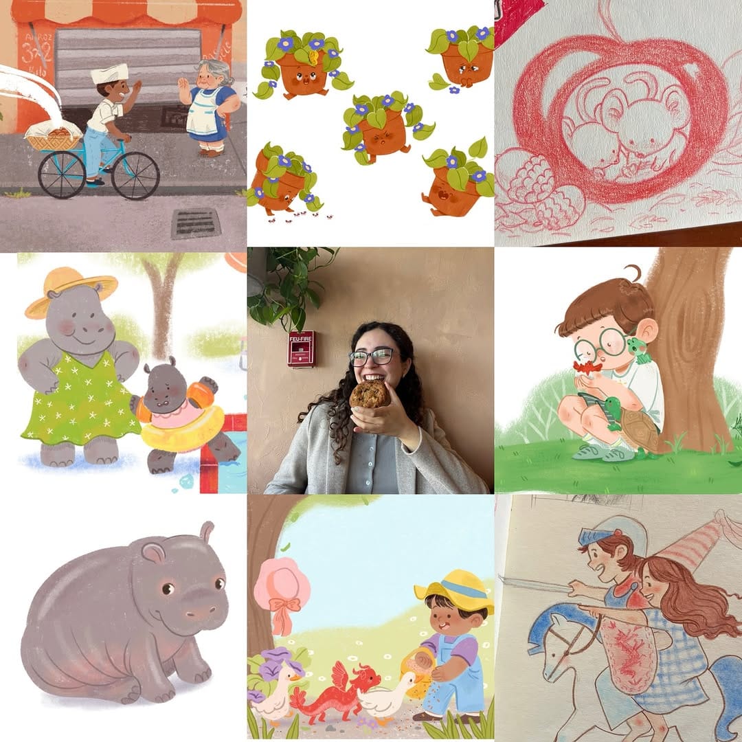 Post 6 by Mariana E. Gutierrez - kid lit illustrator on Instagram (carousel)