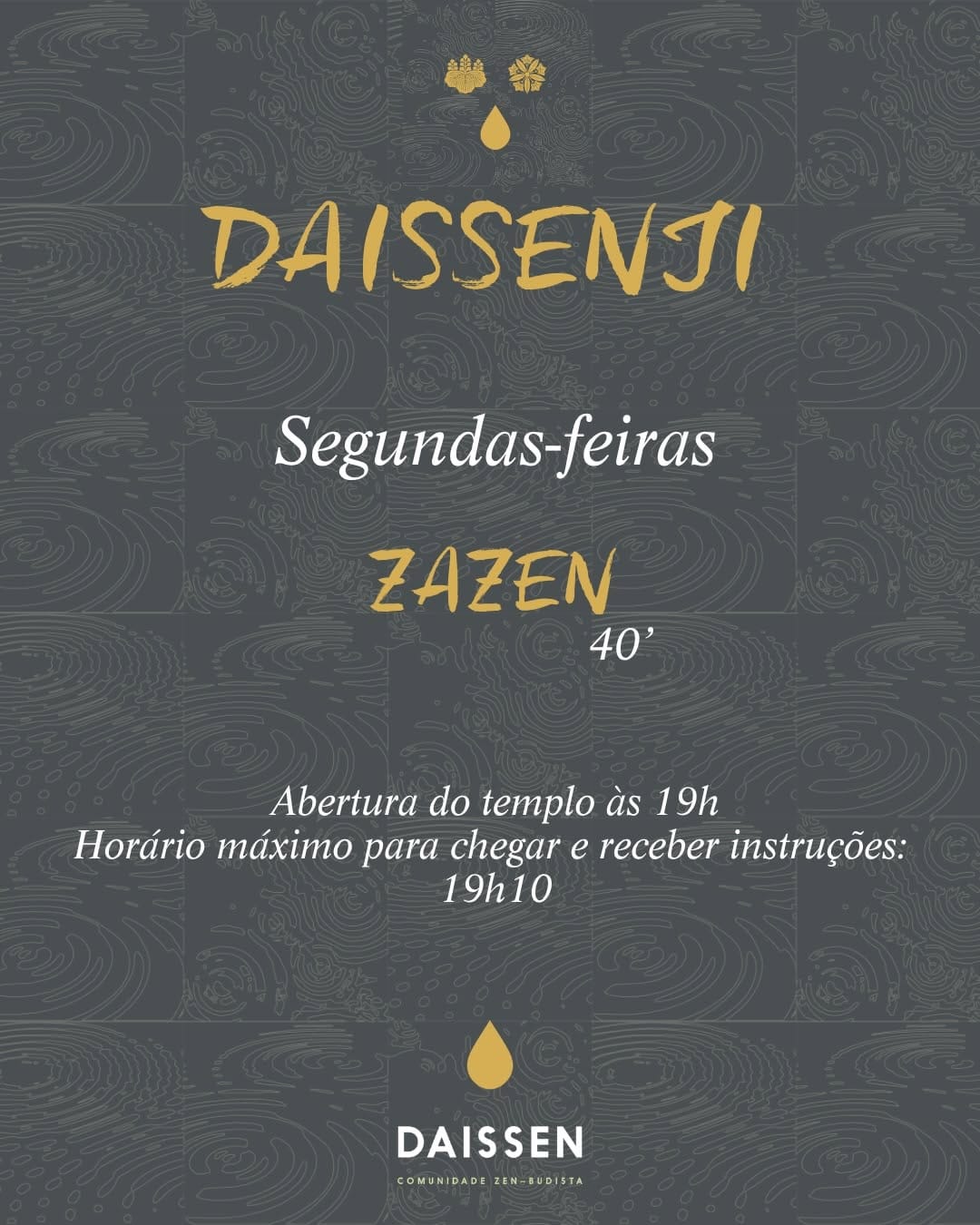 Post 10 by Templo Zen-Budista Daissenji 大 泉寺 on Instagram (carousel)