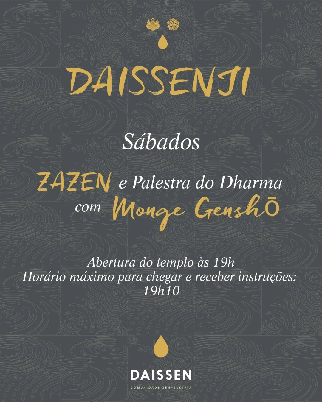Post 8 by Templo Zen-Budista Daissenji 大 泉寺 on Instagram (carousel)