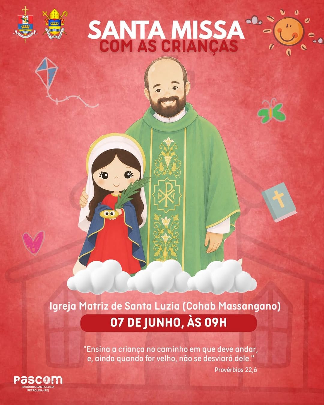 Post 1 by Paróquia Santa Luzia | Diocese de Petrolina on Instagram (image)