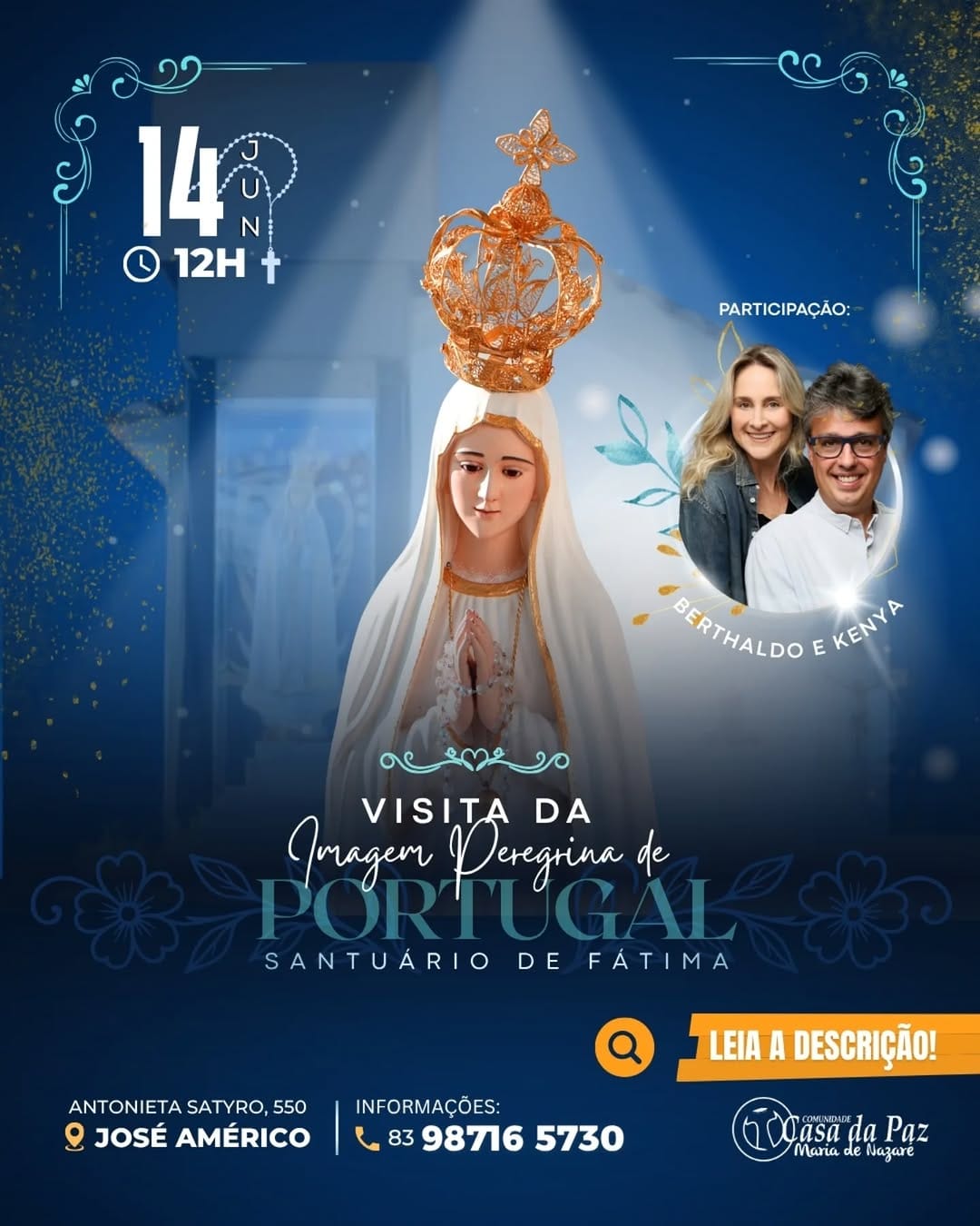 Post 2 by Com. Casa da Paz Mª de Nazaré on Instagram (image)