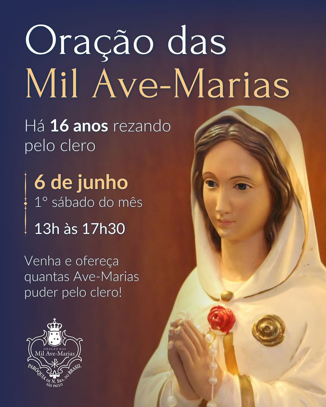 Post 5 by Paróquia Nossa Senhora do Brasil on Instagram (image)