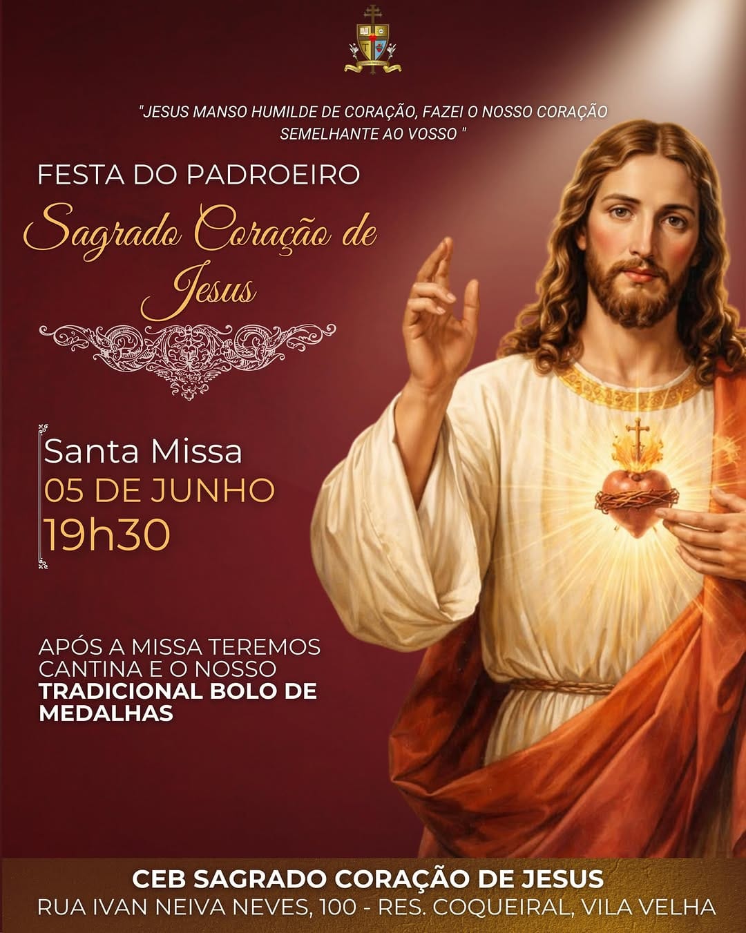 Post 10 by Paróquia Santo Antônio de Pádua on Instagram (image)