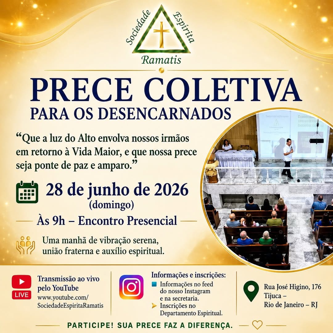 Post 1 by Sociedade Espírita Ramatis on Instagram (image)