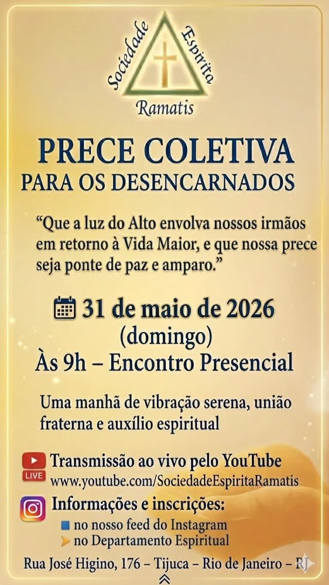 Post 6 by Sociedade Espírita Ramatis on Instagram (video)