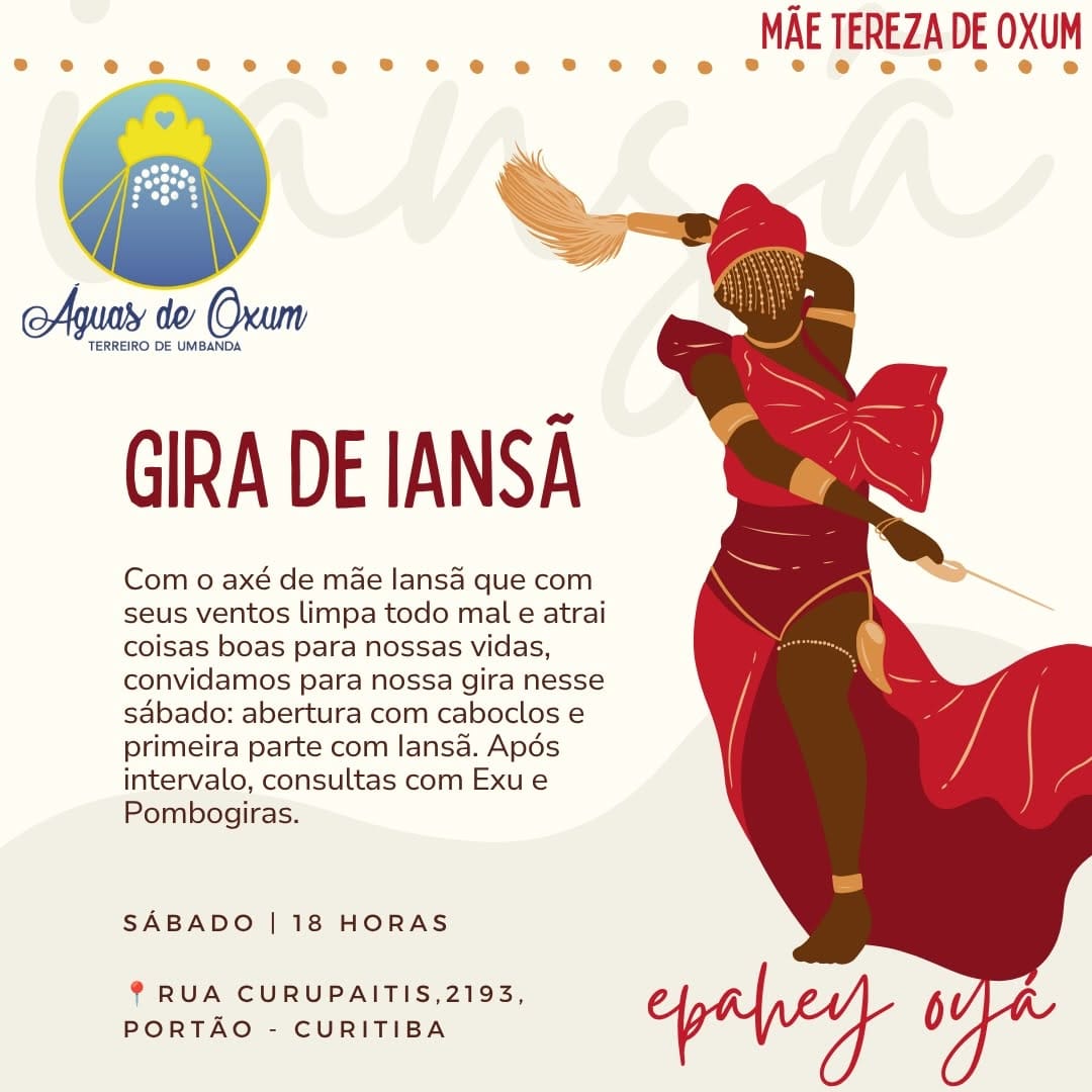 Post 5 by Terreiro Umbanda Águas de Oxum on Instagram (image)