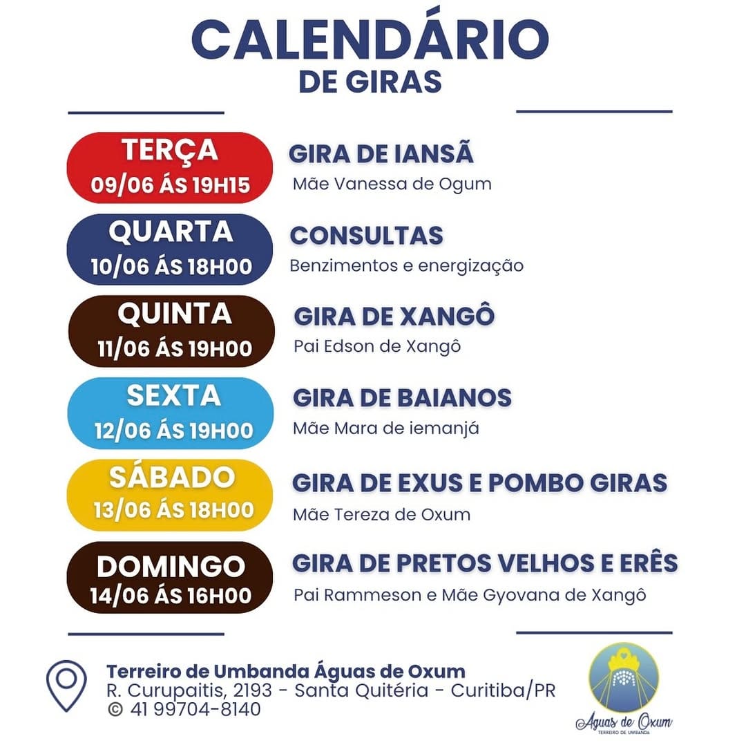 Post 2 by Terreiro Umbanda Águas de Oxum on Instagram (image)