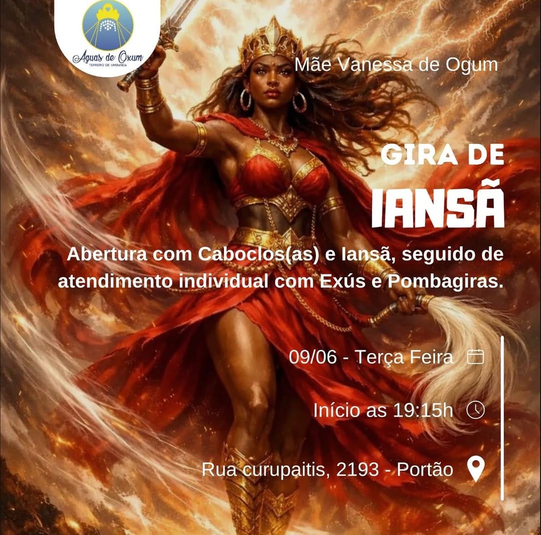 Post 1 by Terreiro Umbanda Águas de Oxum on Instagram (image)