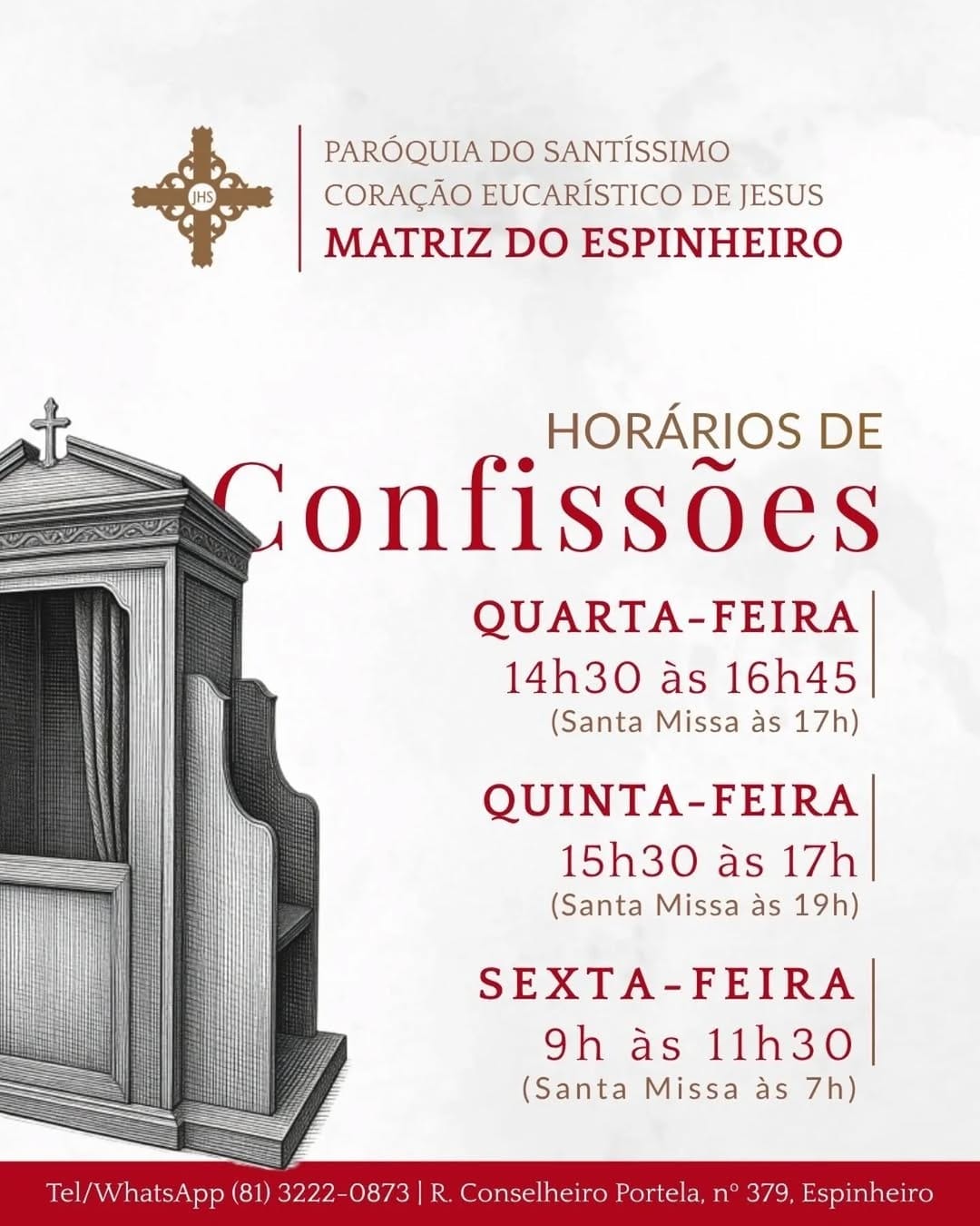 Post 10 by Paróquia do SS. Coração Eucarístico de Jesus on Instagram (image)