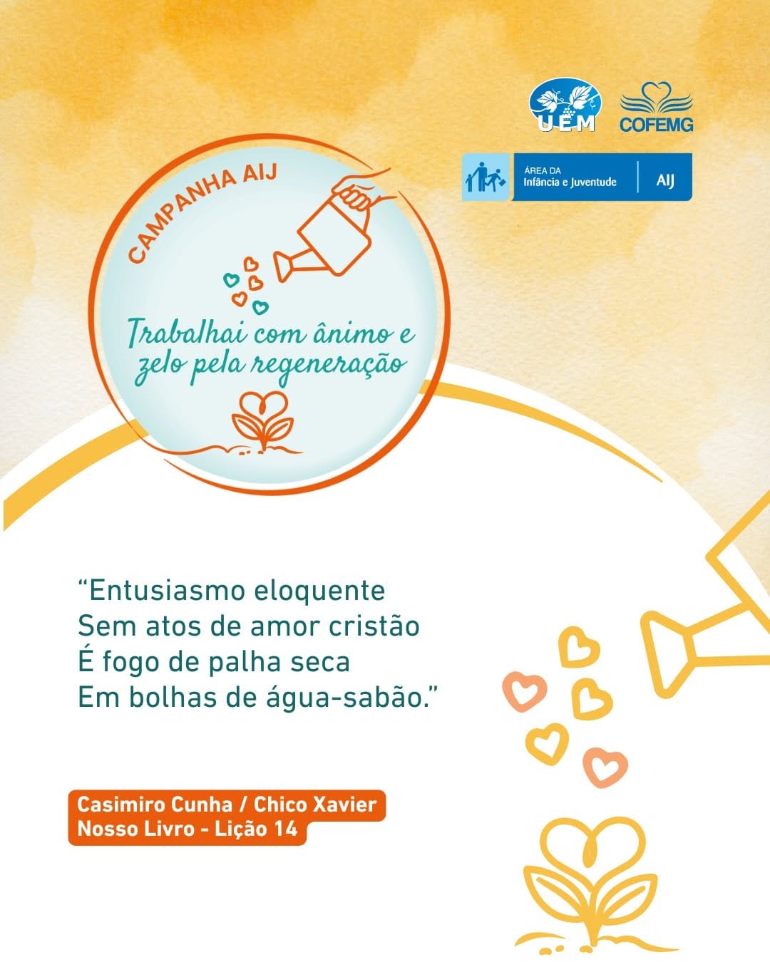 Post 3 by União Espírita Mineira on Instagram (image)