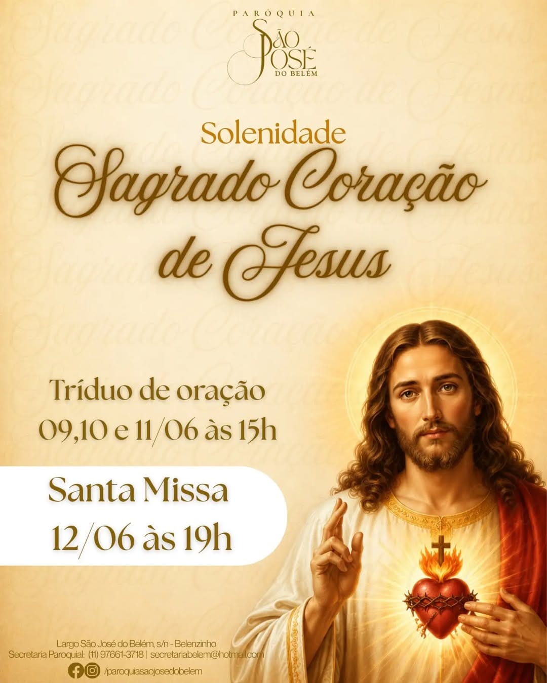 Post 2 by Paróquia São José do Belém on Instagram (image)