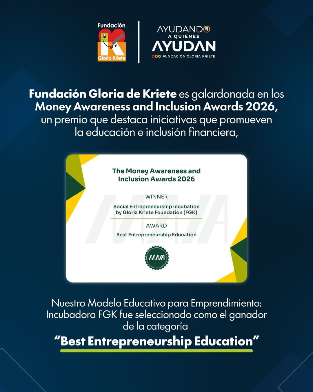 Post 6 by Fundación Gloria Kriete on Instagram (image)