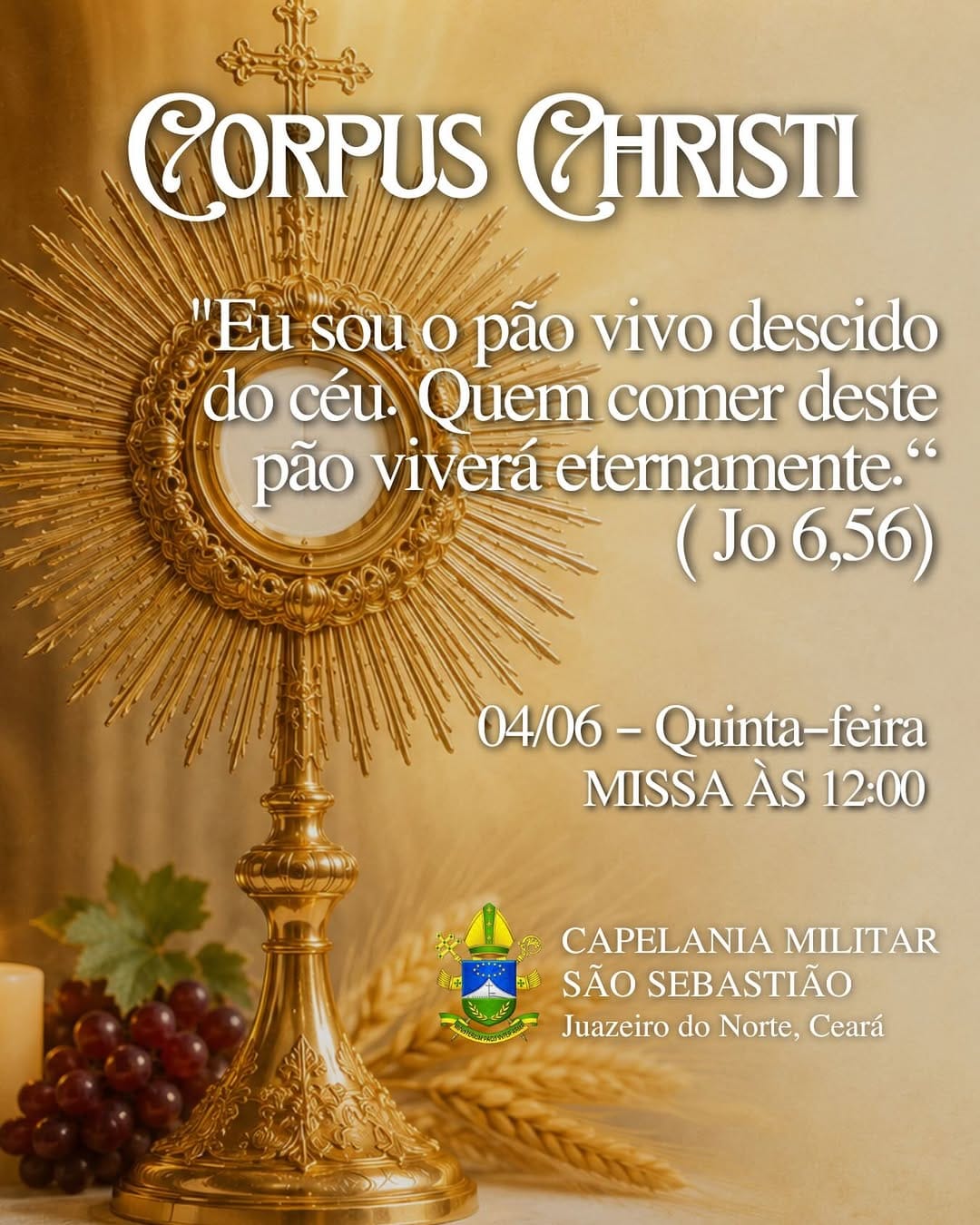 Post 5 by Capelania Militar São Sebastião | JDN on Instagram (image)
