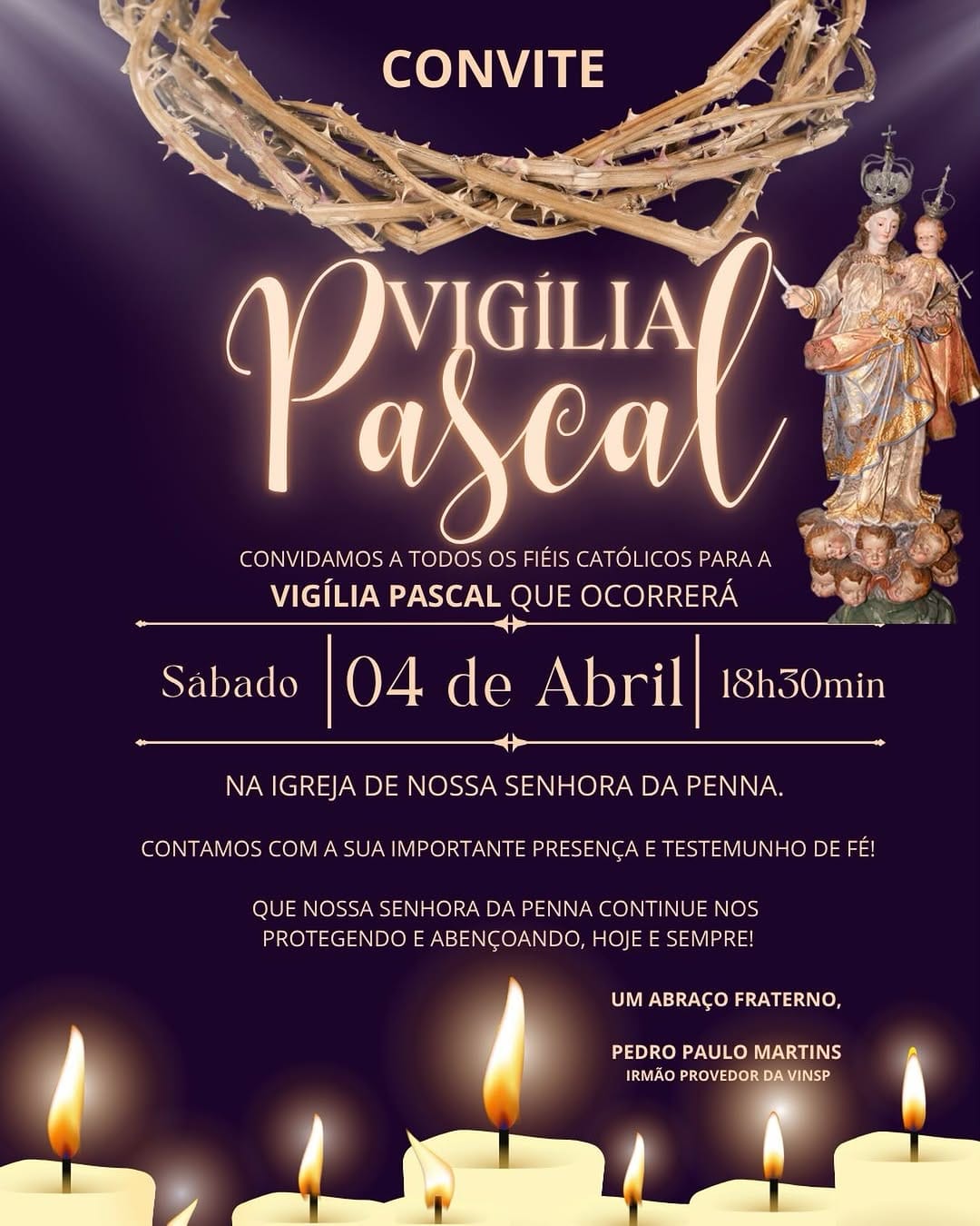 Post 8 by Igreja Nossa Senhora da Penna on Instagram (image)