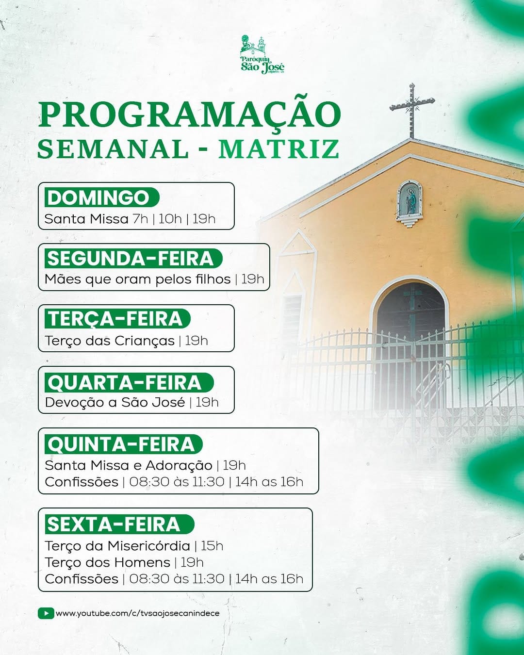 Post 10 by Paróquia São José on Instagram (image)