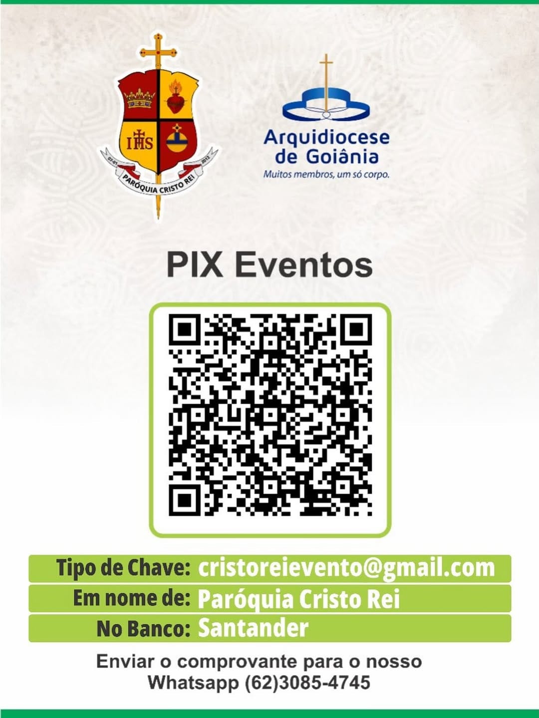 Post 10 by Paróquia Cristo Rei - Garavelo on Instagram (image)