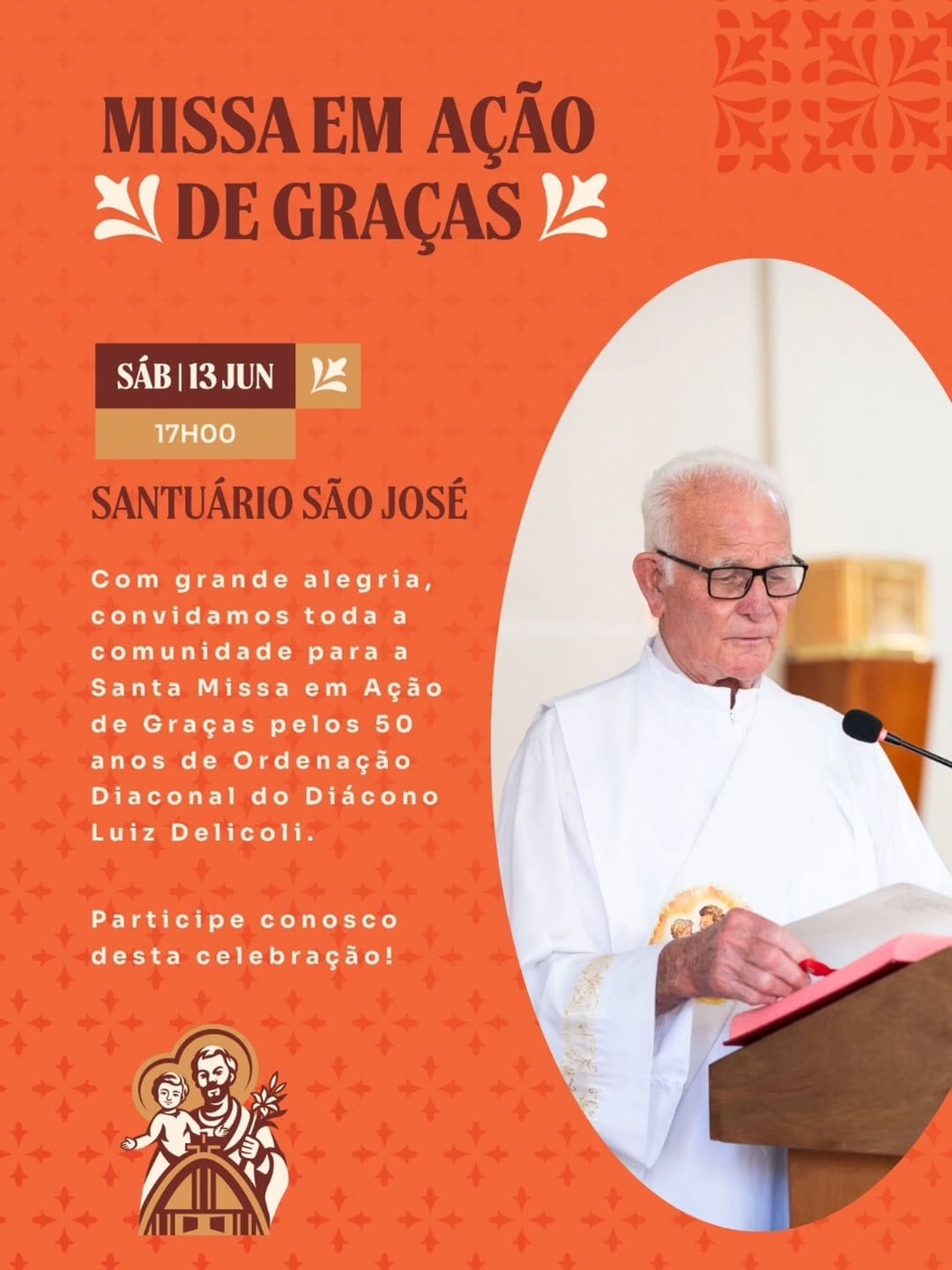Post 3 by Santuário São José do Capão Raso on Instagram (image)