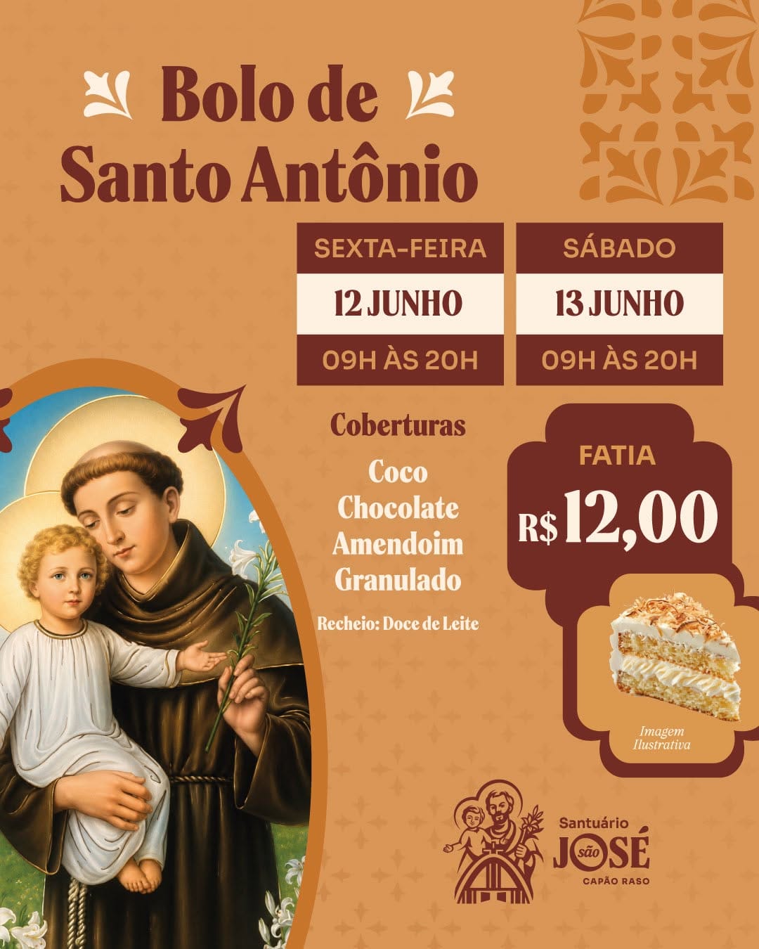 Post 6 by Santuário São José do Capão Raso on Instagram (image)