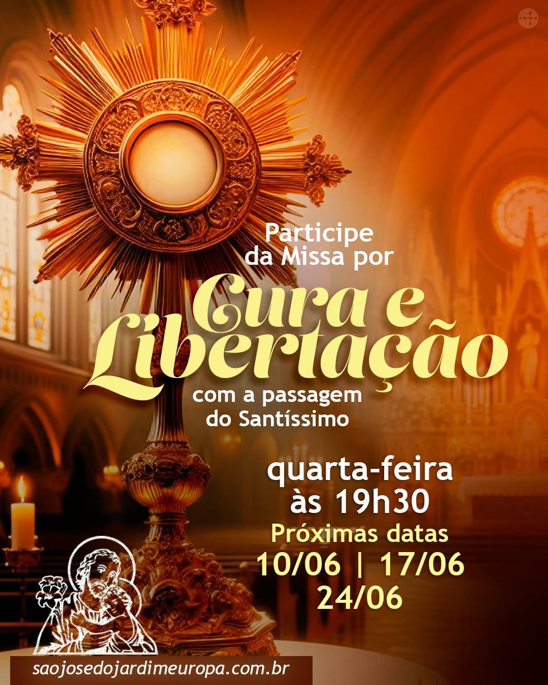 Post 8 by Paróquia São José do Jardim Europa on Instagram (image)
