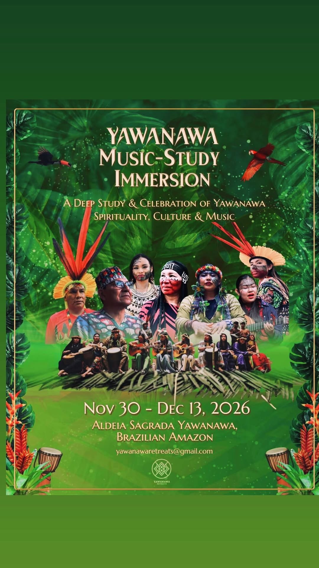 Post 10 by Yawanawa Retreats on Instagram (video)
