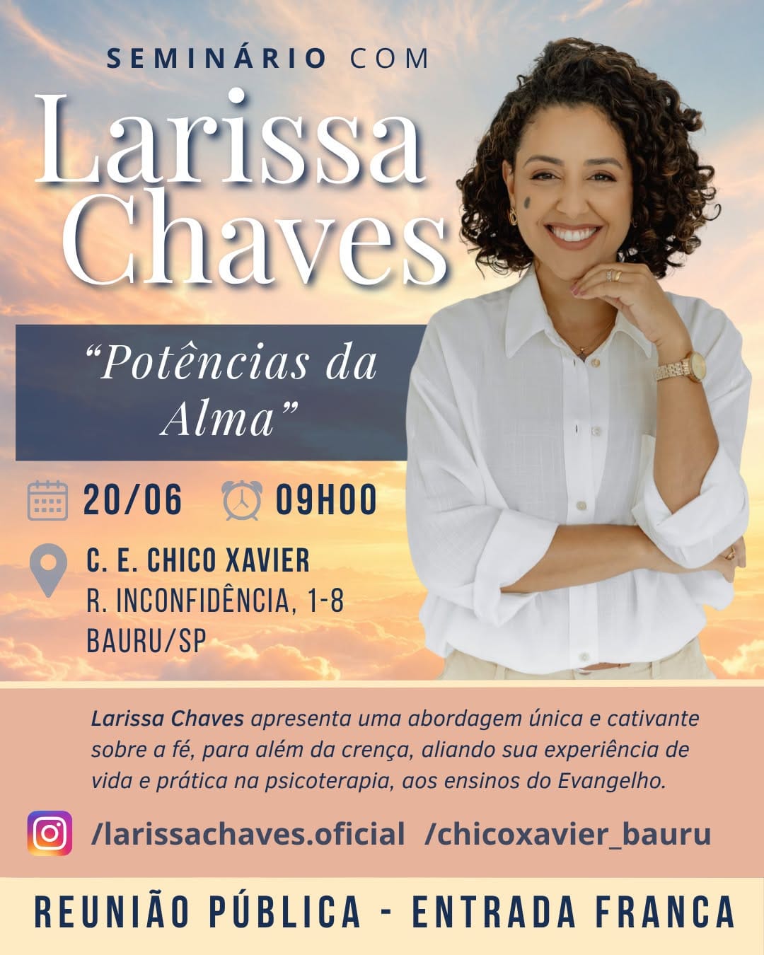 Post 5 by CE Chico Xavier Bauru on Instagram (image)
