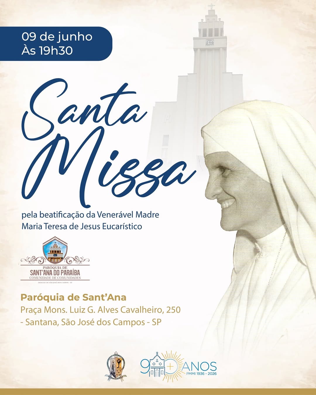Post 1 by Paróquia de Sant'Ana - SJC on Instagram (image)
