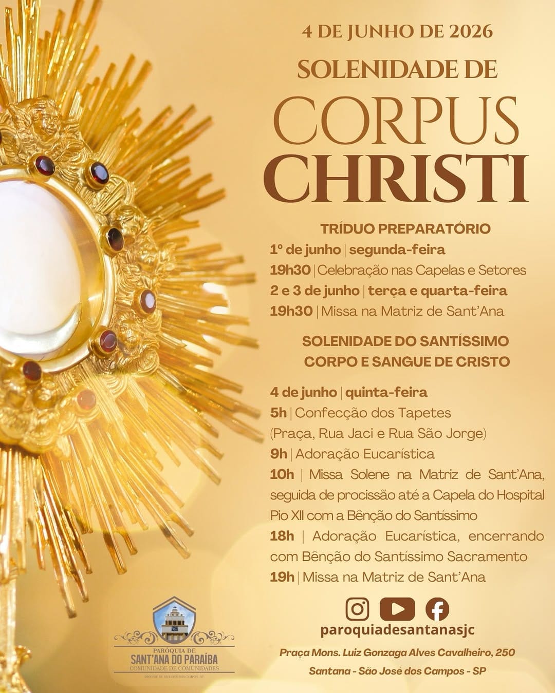 Post 4 by Paróquia de Sant'Ana - SJC on Instagram (image)