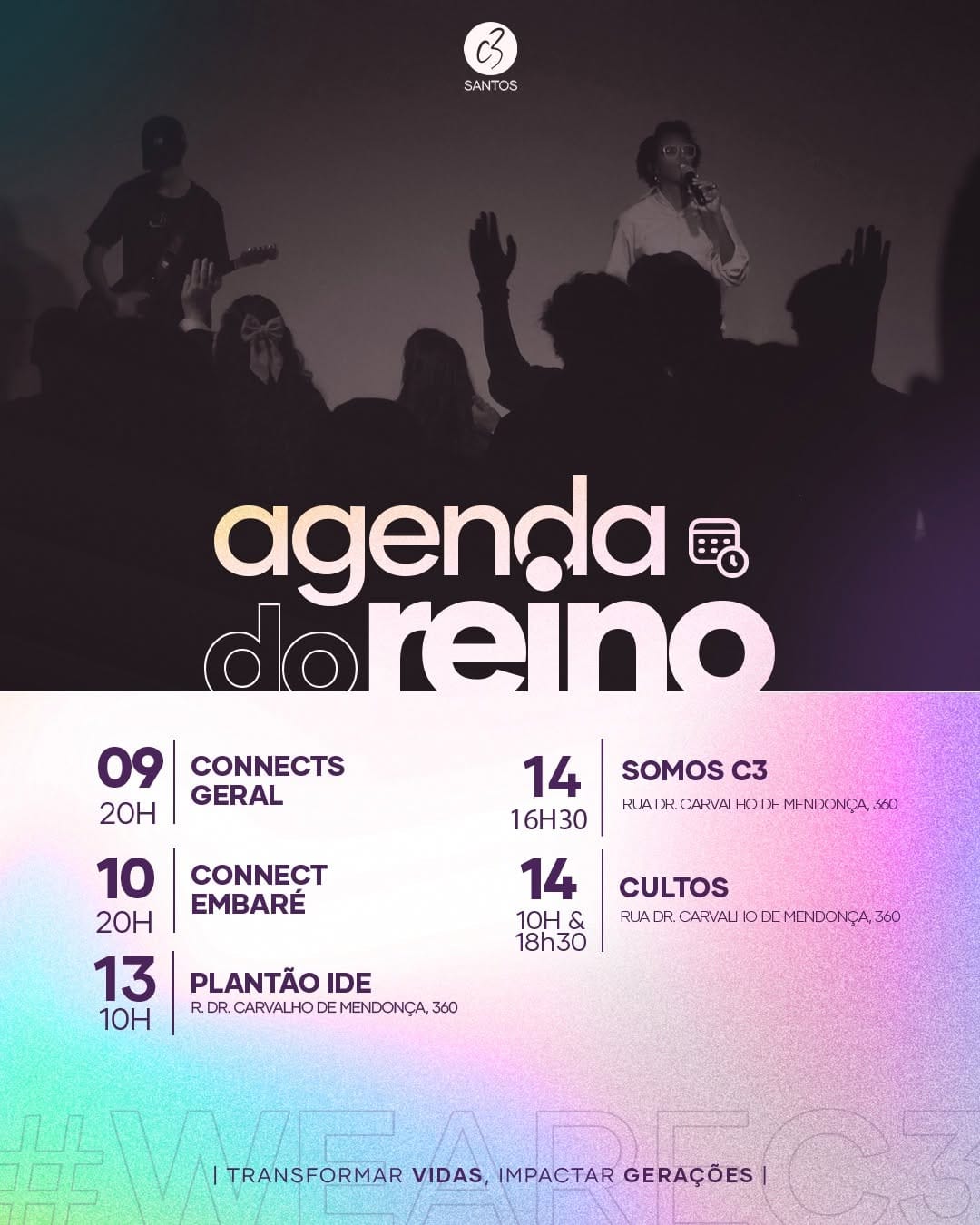 Post 1 by C3 Church Santos on Instagram (image)