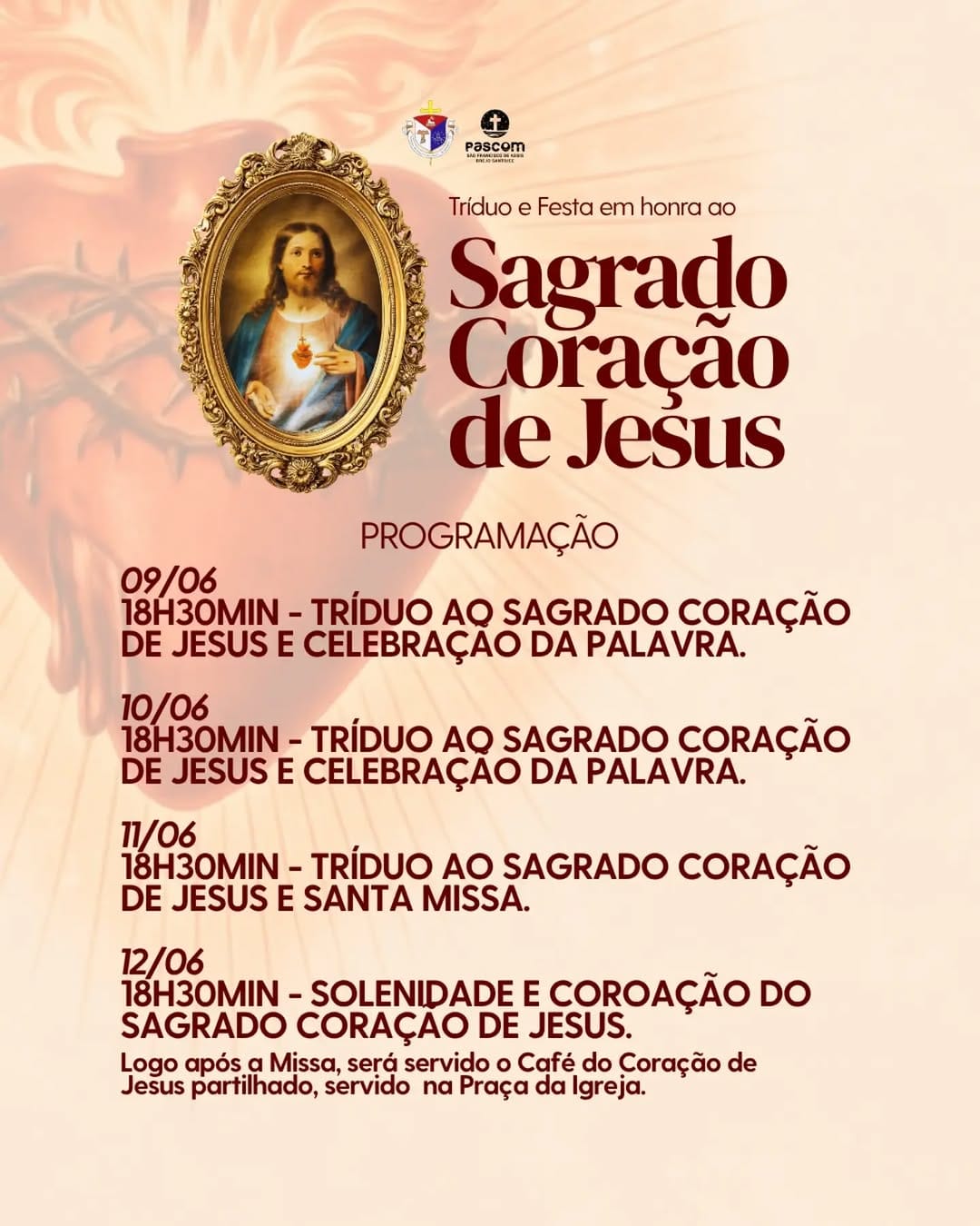 Post 1 by Matriz São Francisco de Assis on Instagram (image)