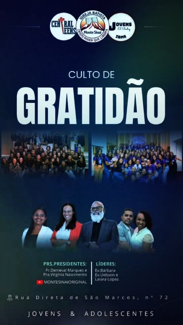 Post 1 by IGREJA BATISTA MONTE SINAI on Instagram (video)
