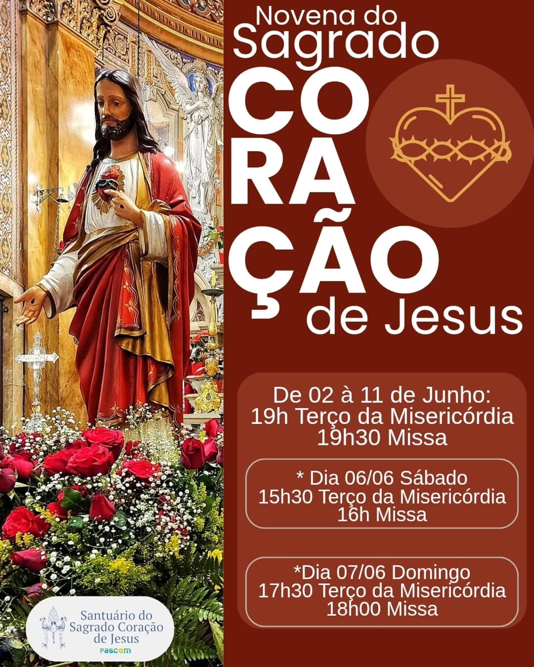 Post 5 by Santuário Sagrado Coração de Jesus on Instagram (image)