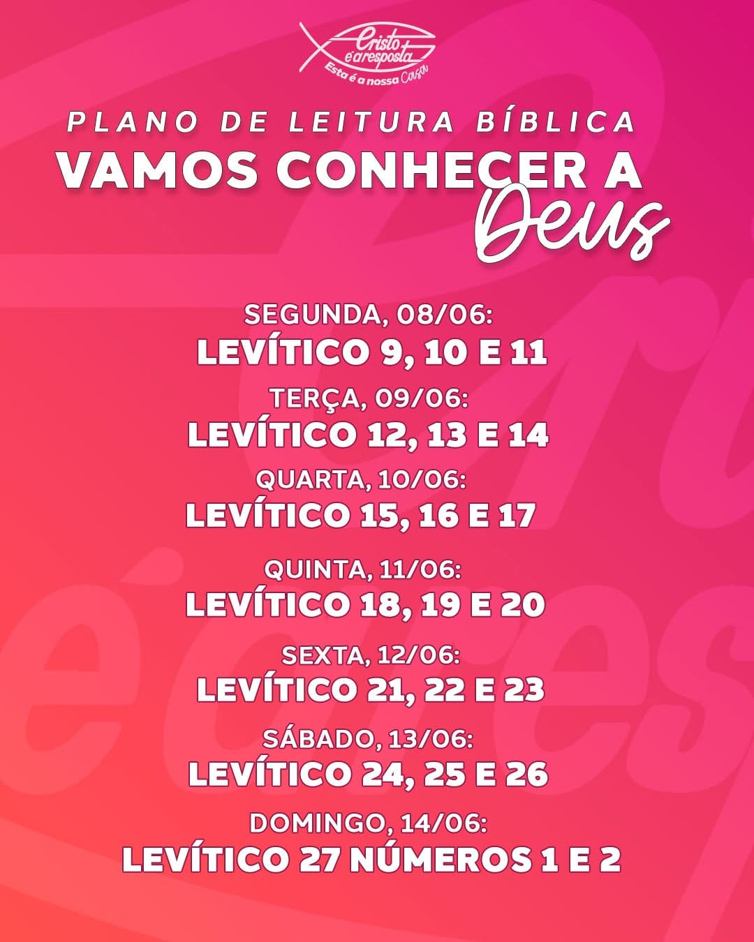 Post 4 by CRISTO É A RESPOSTA on Instagram (carousel)