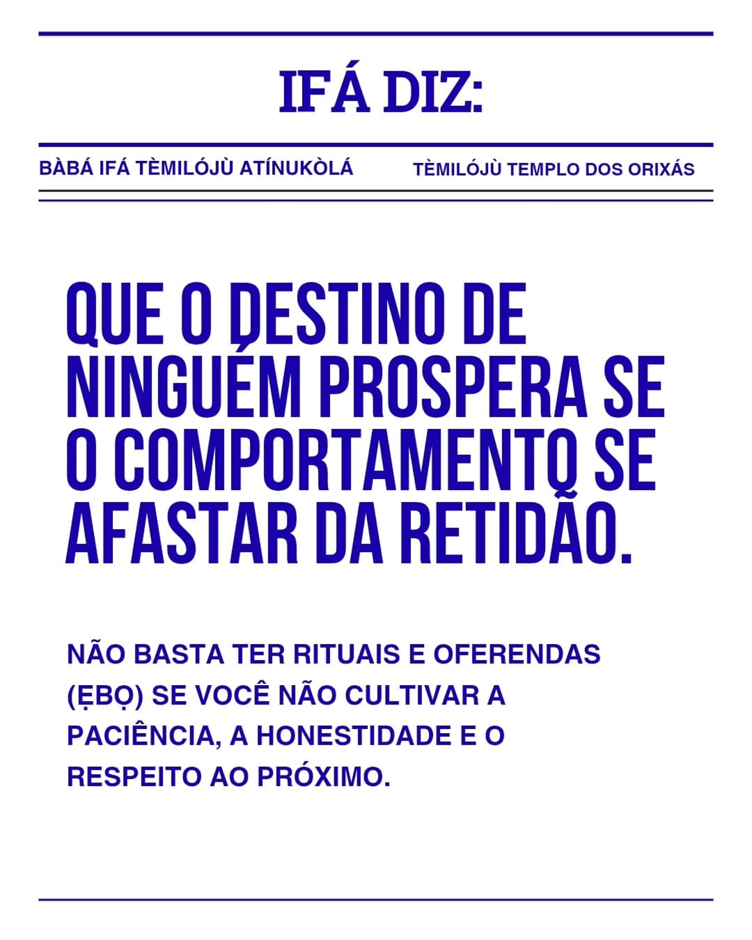 Post 7 by Tèmilójù Templo dos Orixás on Instagram (image)